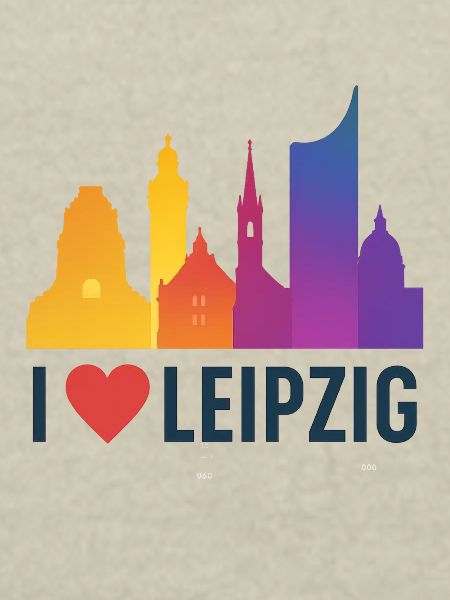 Leipzig Skyline Herzliebe