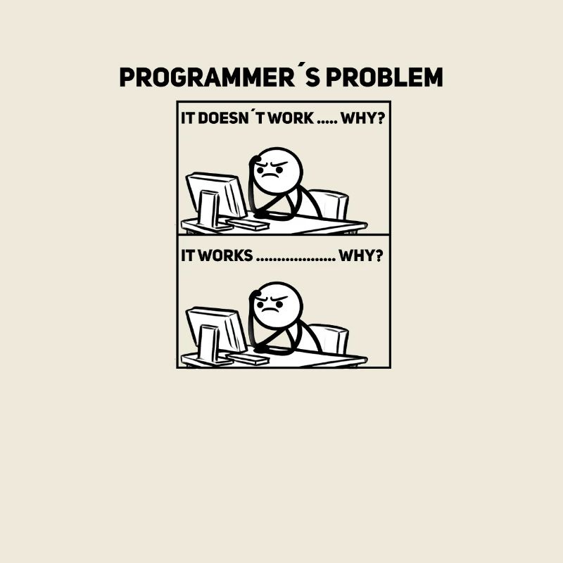 Programmierer Humor – Manchmal klappt’s nicht Shir