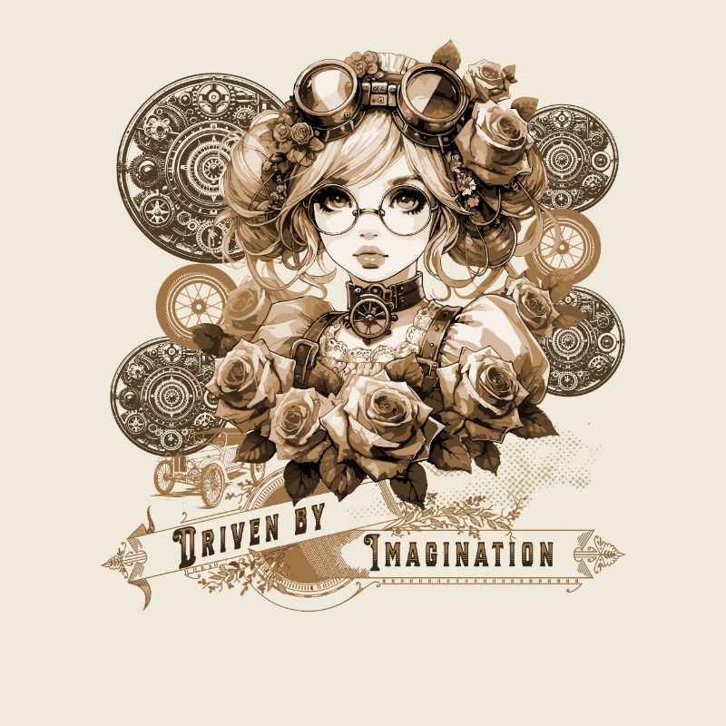 Driven by Imagination Anime Steampunk Woman