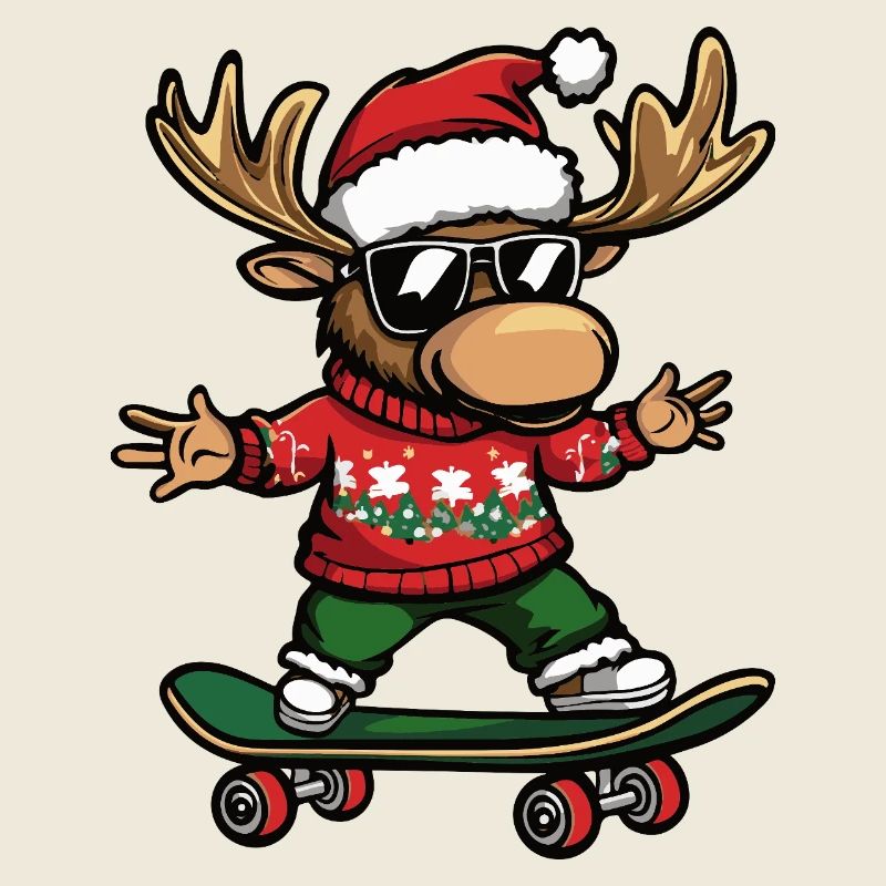 Elch Weihnachten Lustig