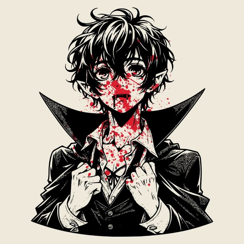 Red Splatter Portrait