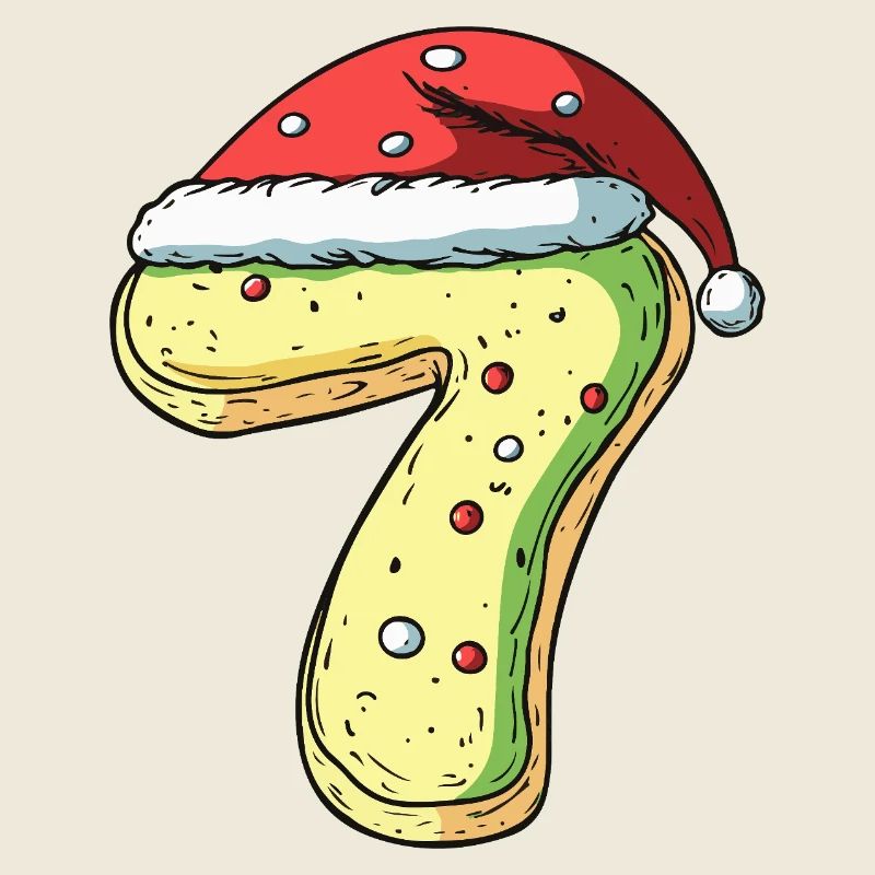 Biscuit de Noël à 7 chiffres