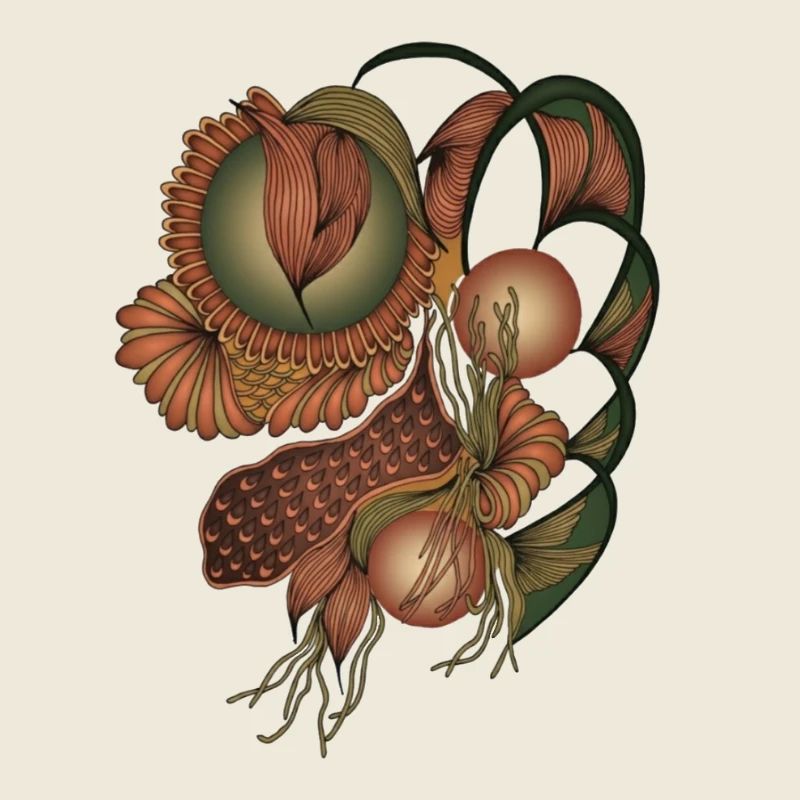 Formes de fleurs de ton de terre