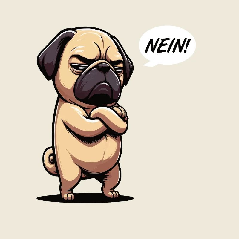 Nein Mops Möpse Mopsbesitzer Mopsliebhaber Mopsfan
