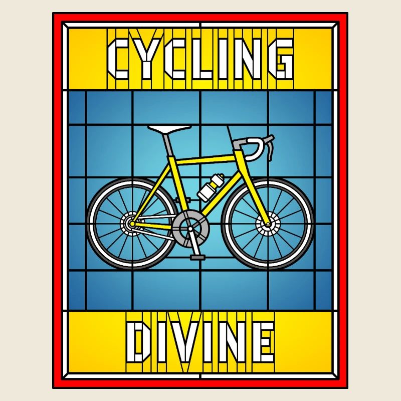 Cycling Divine Buntglas