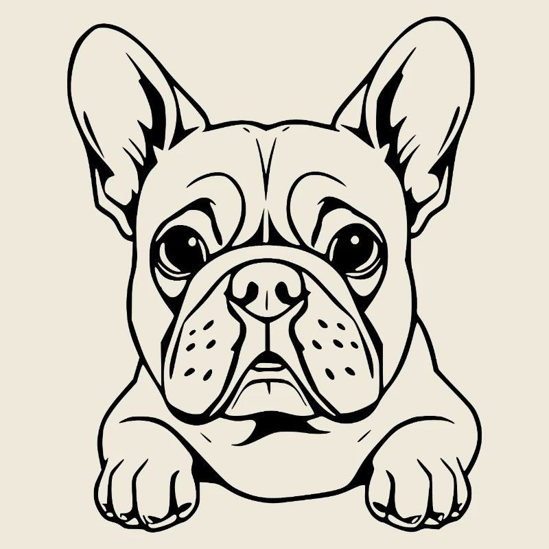 Cadeau de Noël du bouledogue français