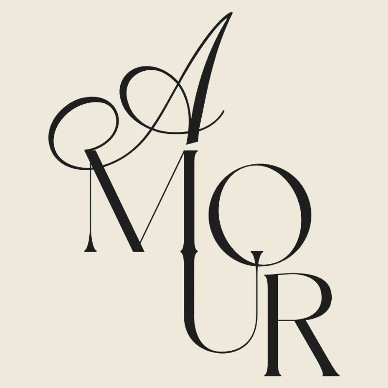 Élégante Monogramme Amour