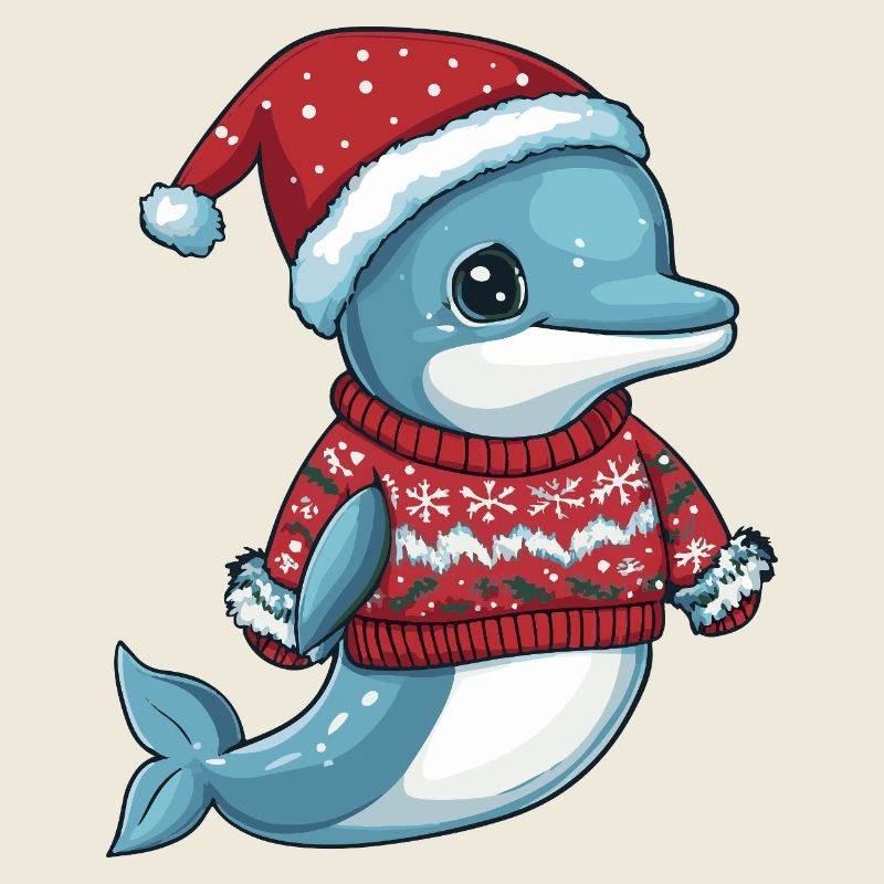 Noël de Noël des dauphins