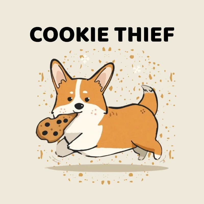 Corgi Cookie Thief lustiges Hund Design