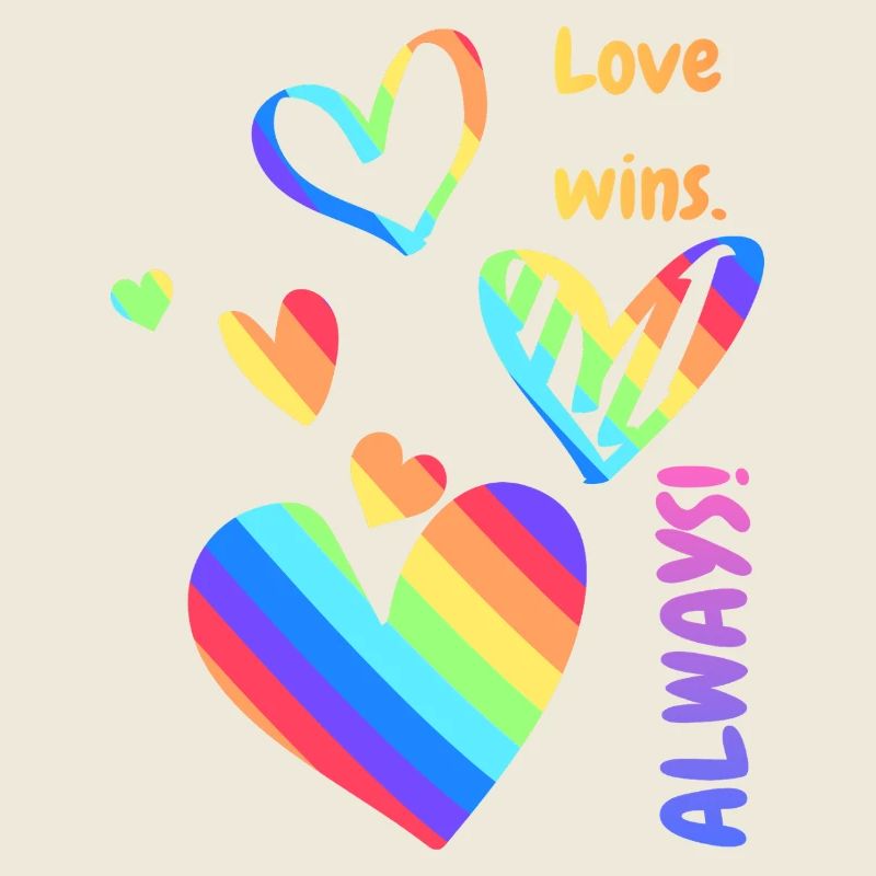 Pride / CSD / LGBTQ+ Design « l’amour gagne toujours »