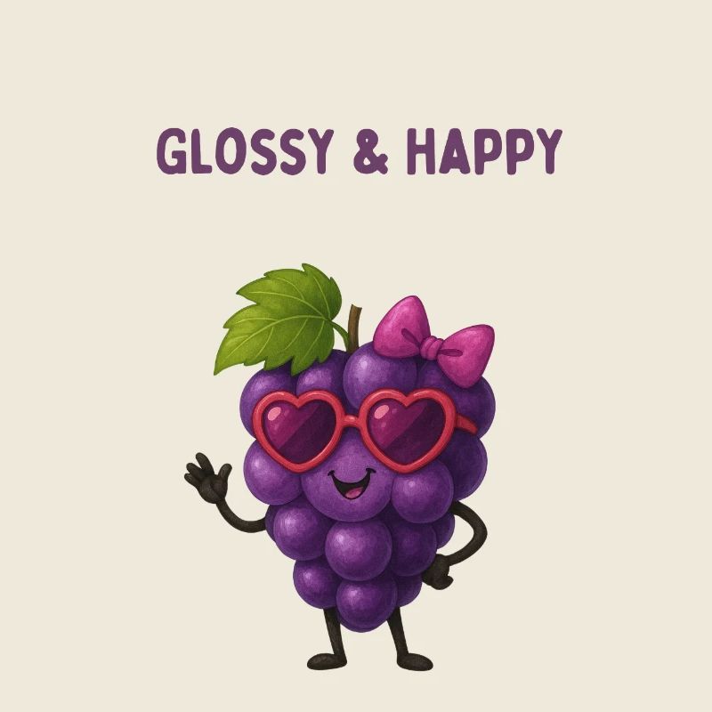 Glimmering Grape Happiness