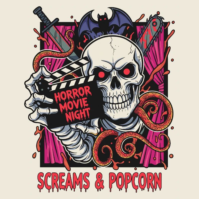 Horror Night Skull Popcorn