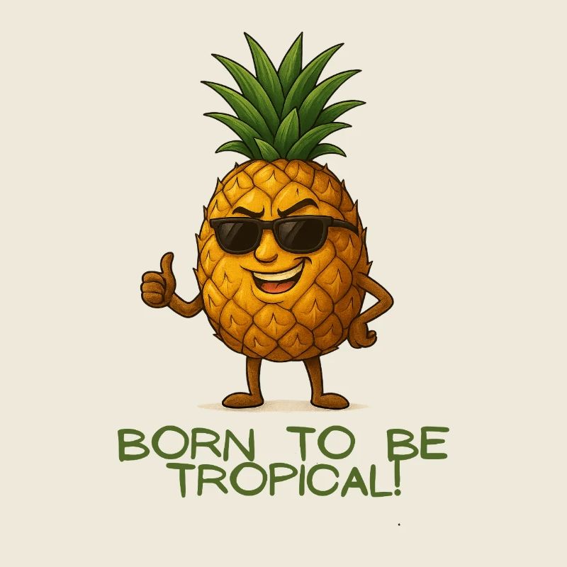 Ananas tropical avec style