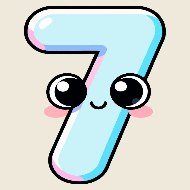 Nummer 7 Kawaii-Kuchen