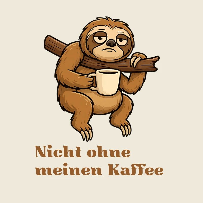Nicht ohne meinen Kaffee Sloth