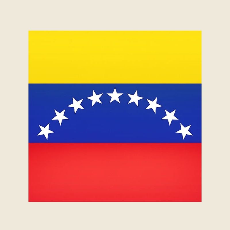 Venezuela-Flaggenbogen-Sterne