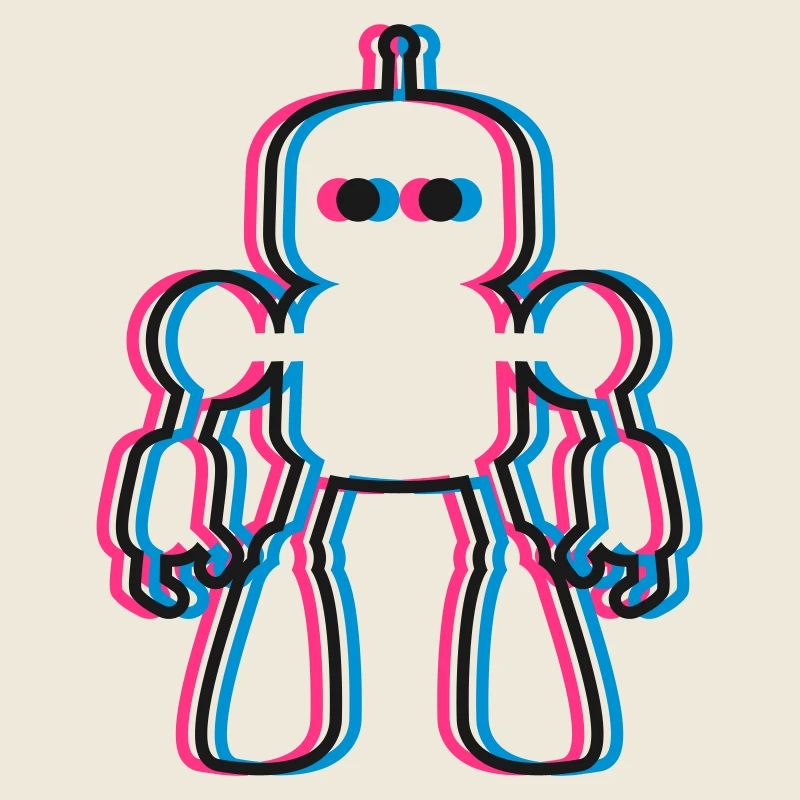 Roboter 3D Effekt KI Sci-Fi 