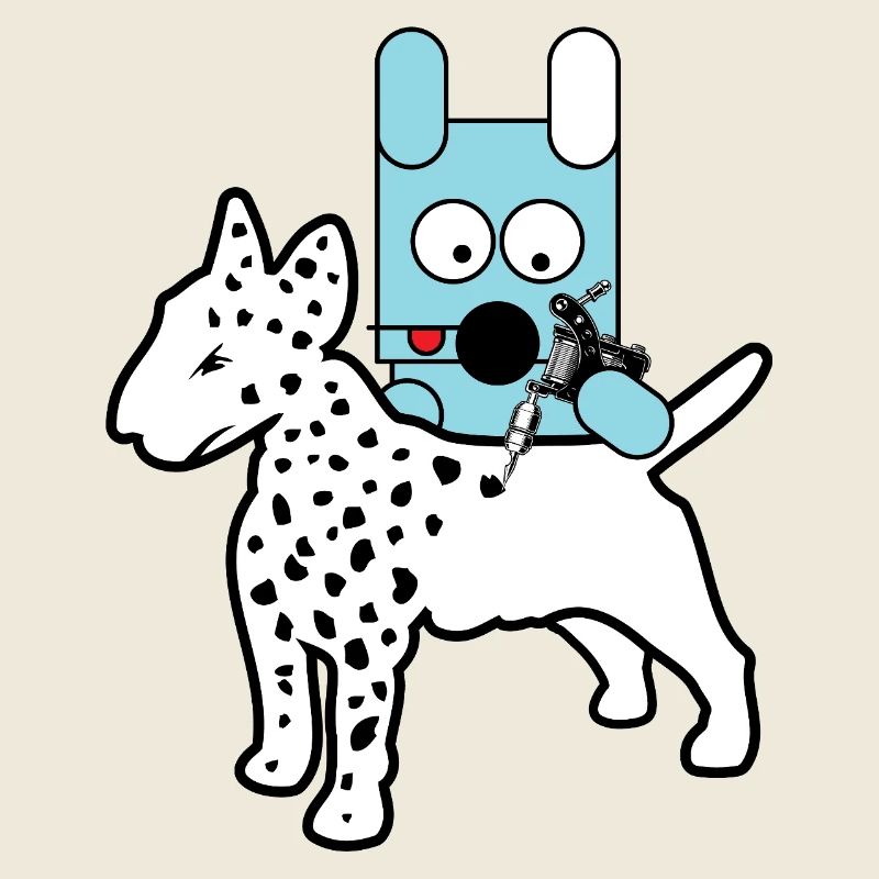 Chien Robot Bleu avec seringue