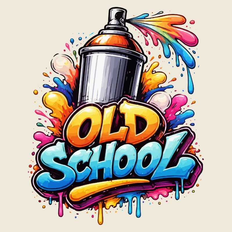 Old School Graffiti Spray Burst