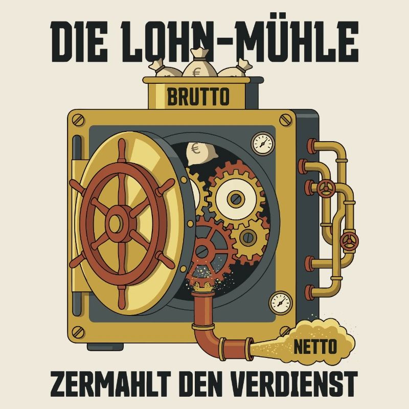 Die Lohn Mühle Zermahlt Den Verdienst