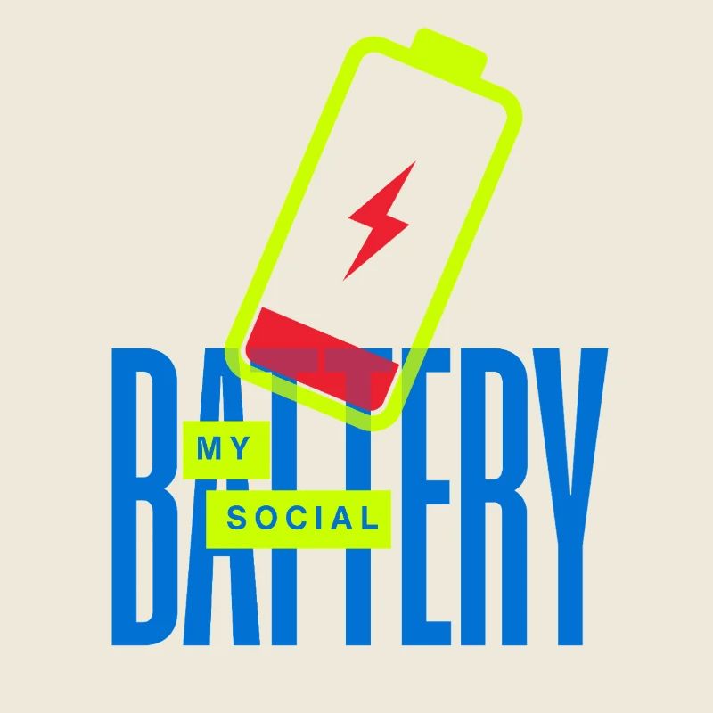 Leuchtende Social Battery