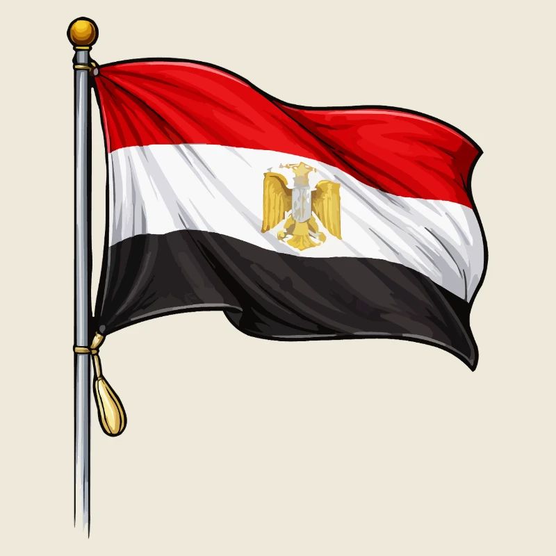 Drapeau égyptien
