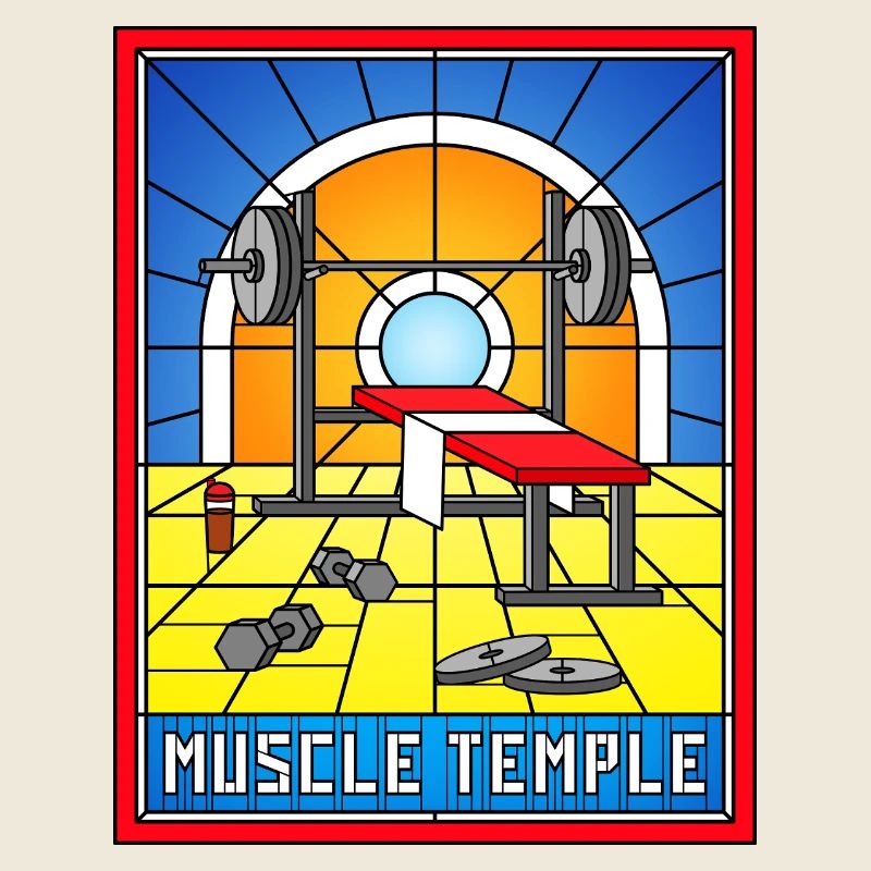 Muscle Temple vitraux