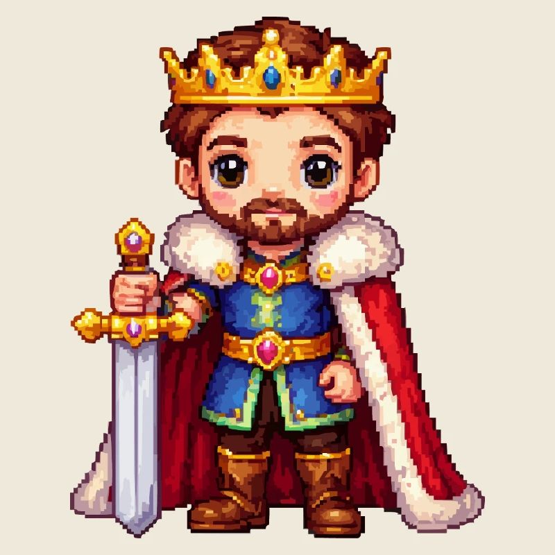 Royal Pixel Warrior