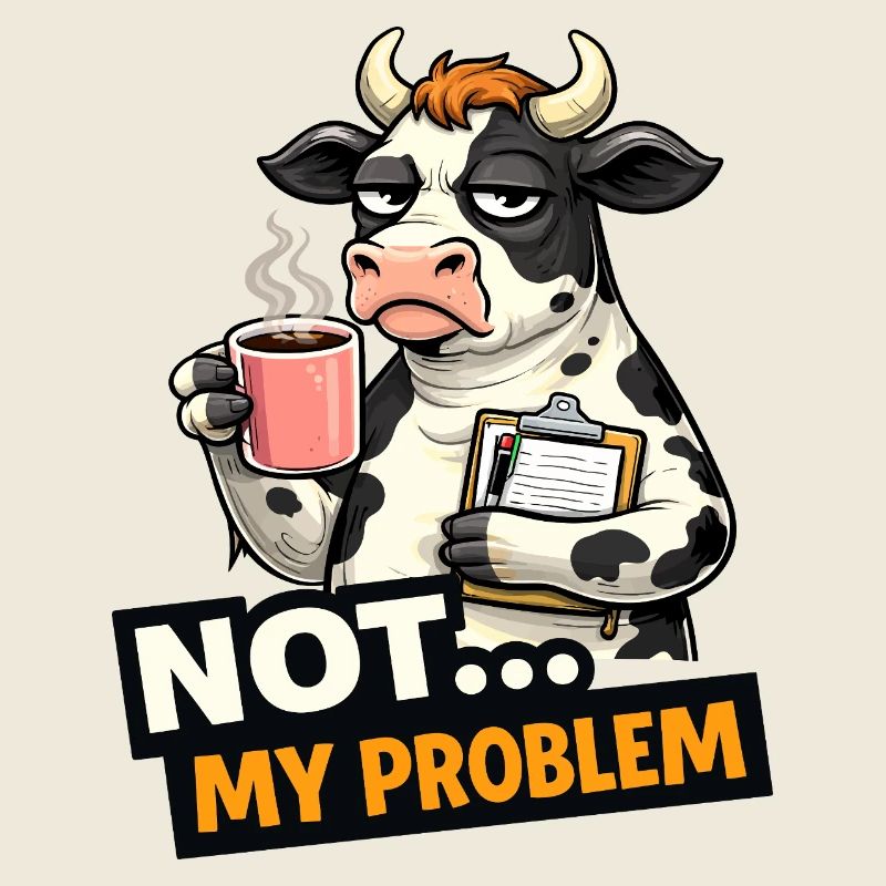 Nicht mein Problem: Kuhkaffee-Stimmung