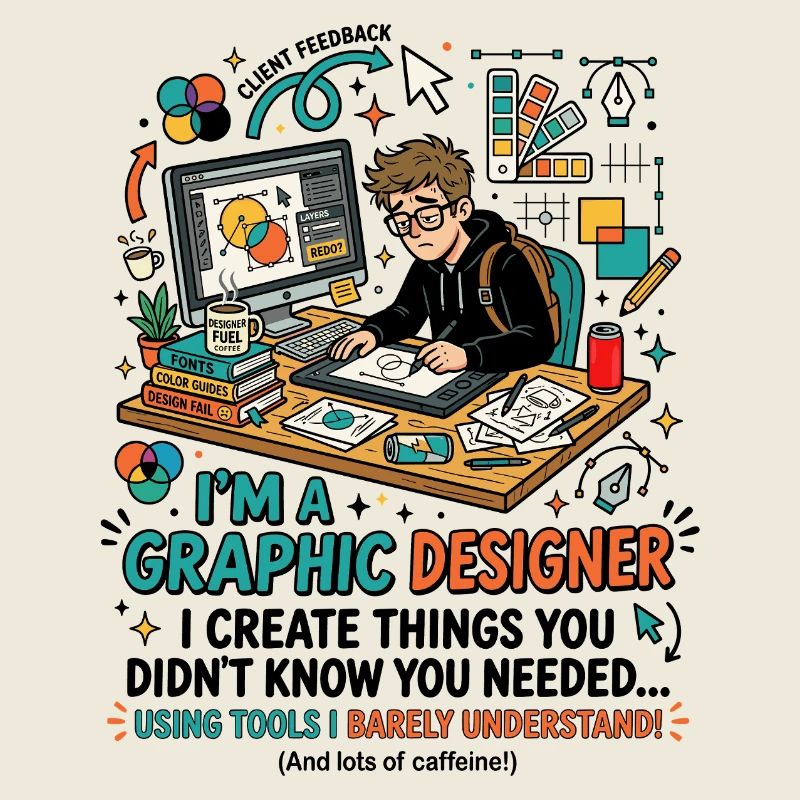 Graphic Designer Tools Humor Spruch