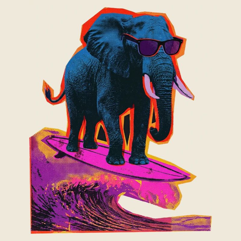 Surf d’éléphant Surf