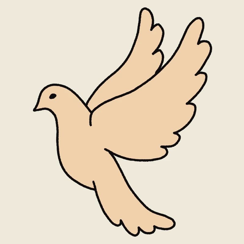 Friedenstaube Beige