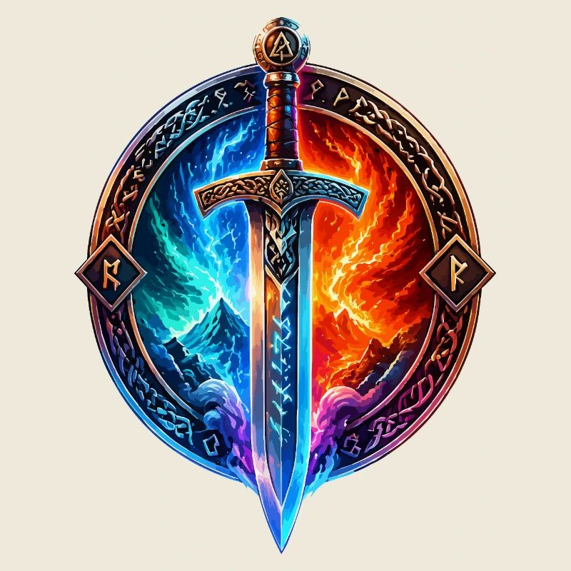 Épée du Dragon de Glace de Feu