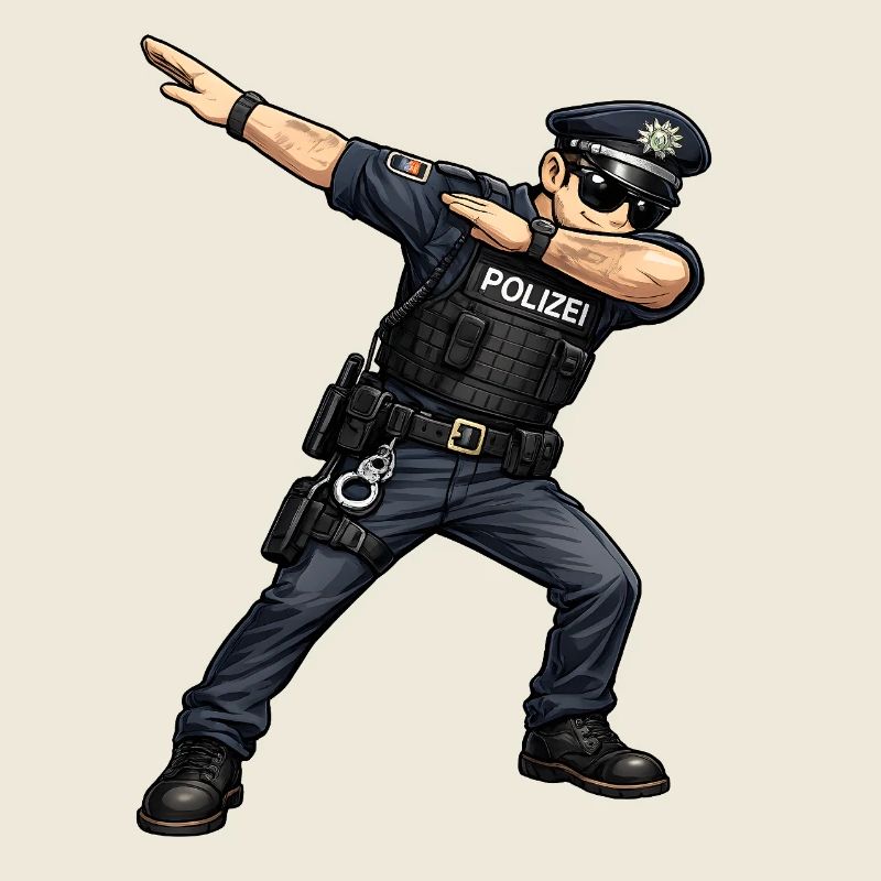 Dabbing Polizist