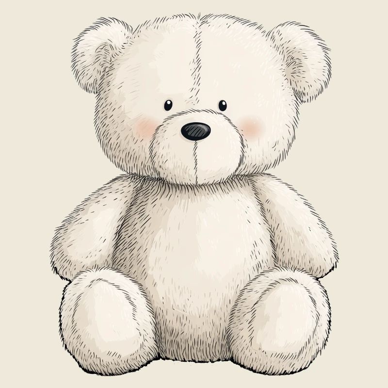 Cute teddy bear full of tenderness