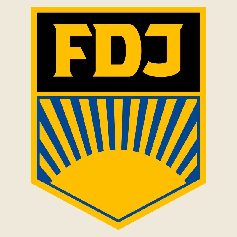 FDJ - Freie Deutsche Jugend (eckig, dreifarbig)