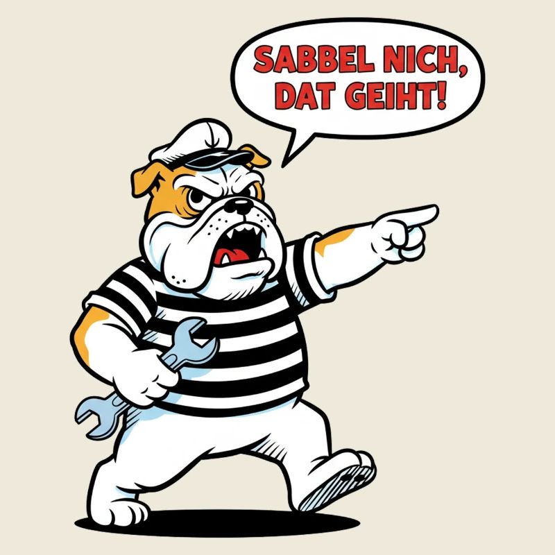 Sabbel nich, dat geiht! Bulldogge Handwerker