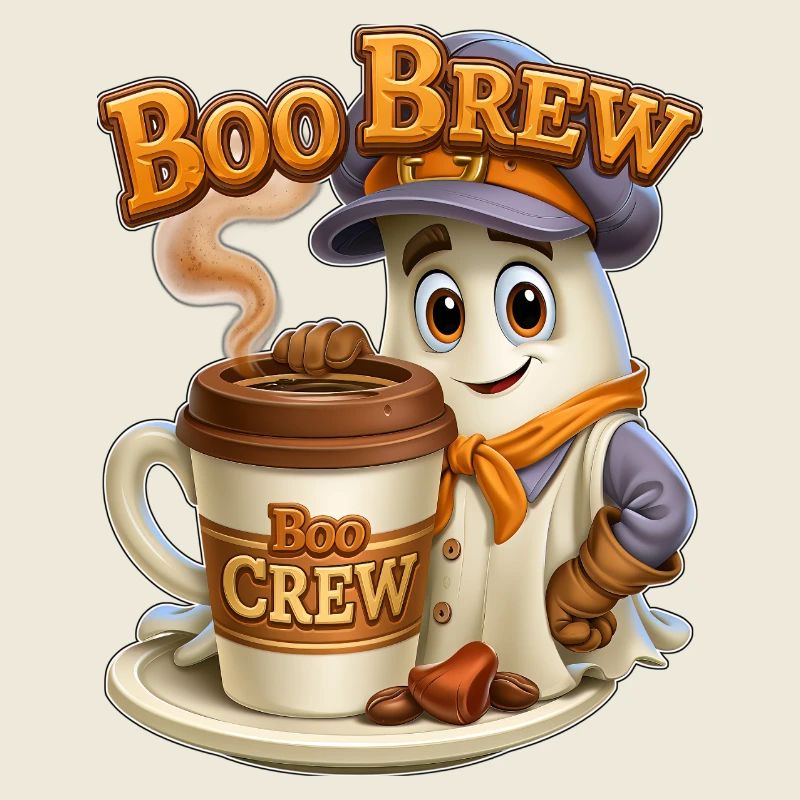 Boo Brew Barista Ghost