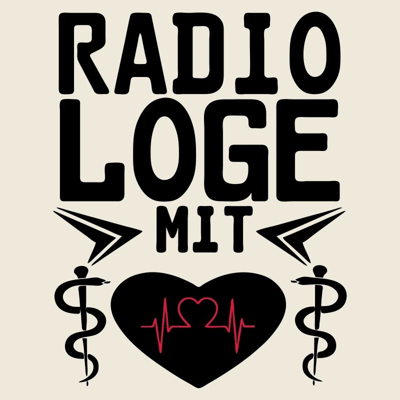 Radiologe mit Herz Geschenk