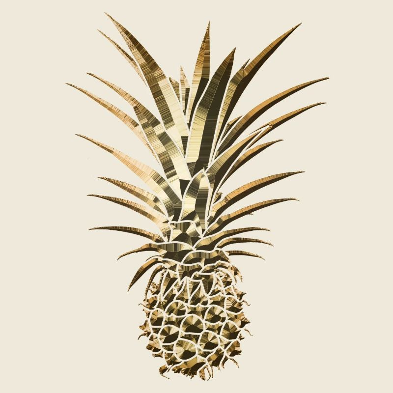 Goldene Ananas modisch stylisch Geschenkidee