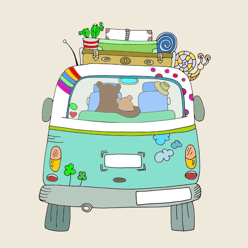 Road Trip Car Packed Adventures