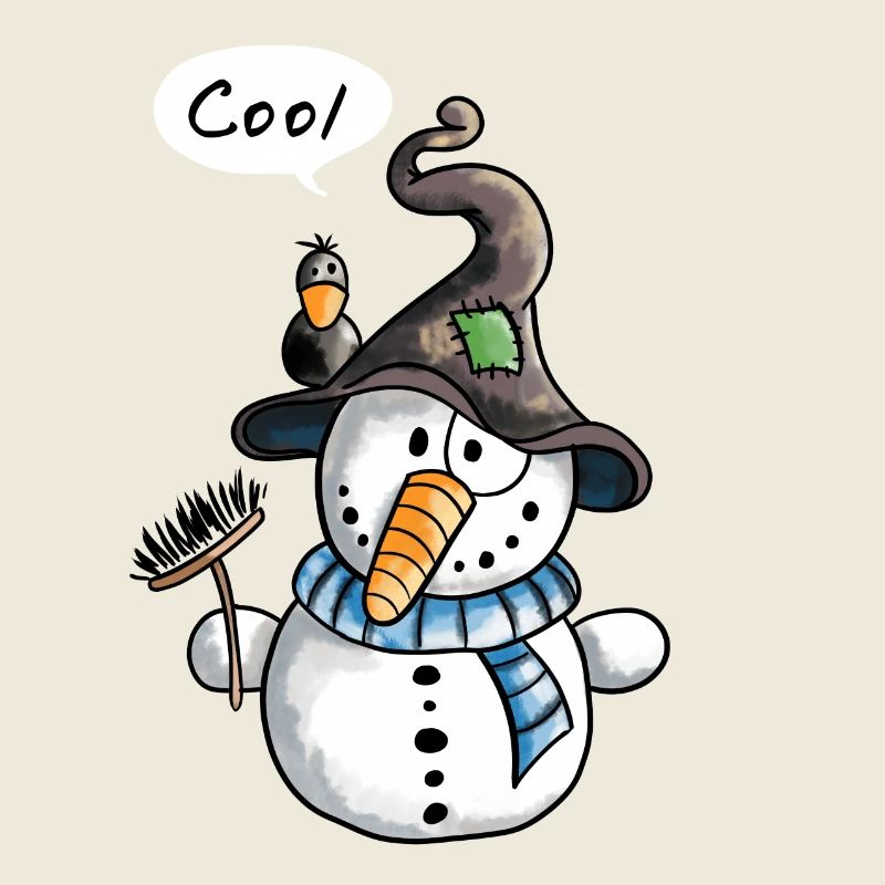Lustiger Schneemann - Schneemänner - Snow