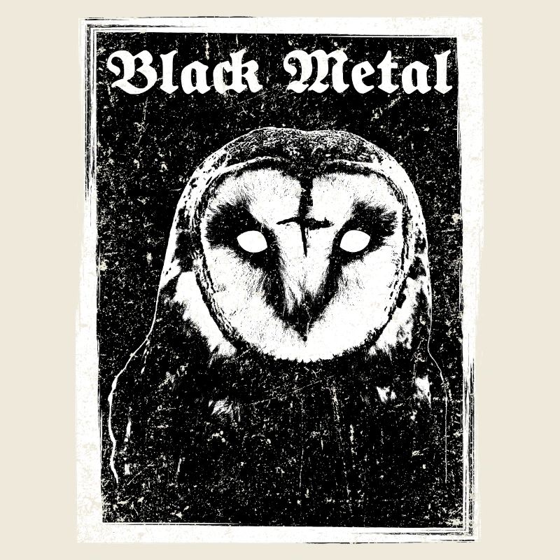 Black Metal Eule
