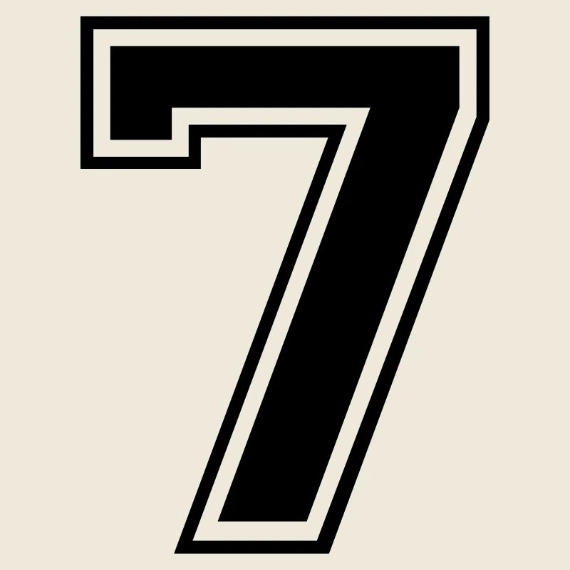 7 Nummer Rugby Fußball