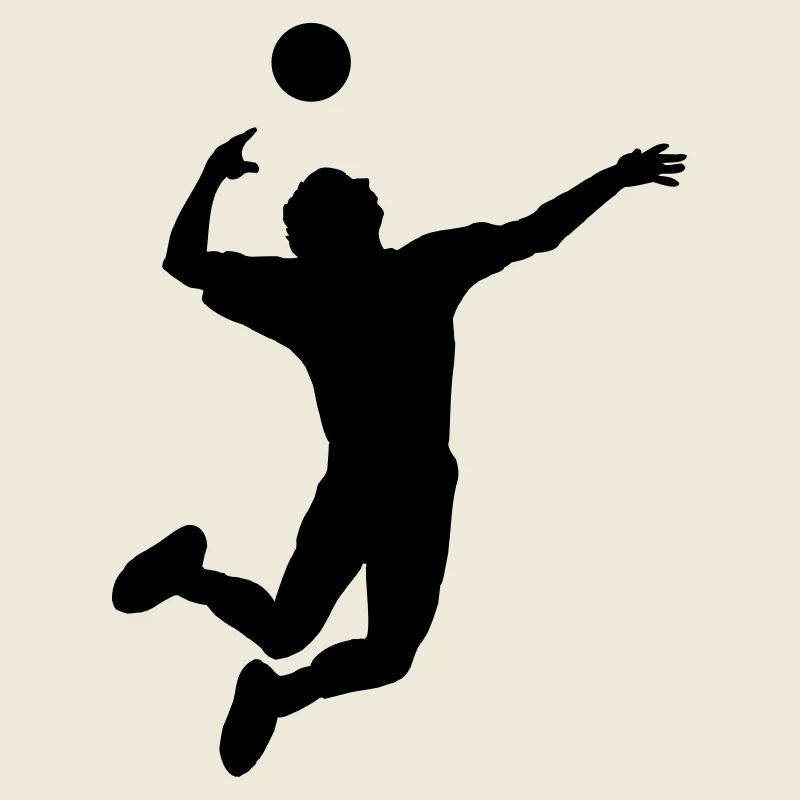 Volleyball gesprungen Schlag oder Service