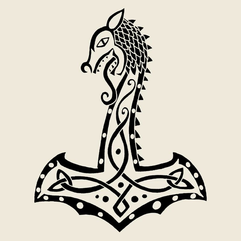 Black Wolf and Thor's Hammer