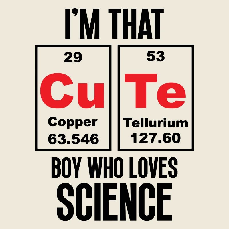 Je suis ce garçon mignon qui aime la science
