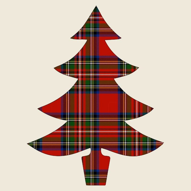 Tartan Weihnachtsbaum