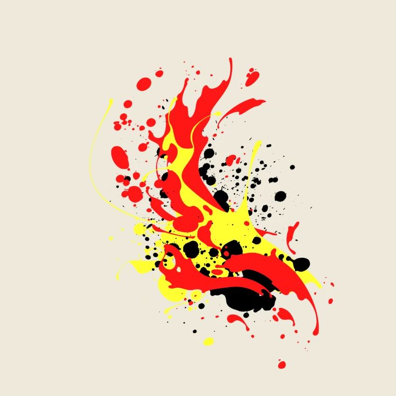 splash bunt farbe muster aufdruck comic style