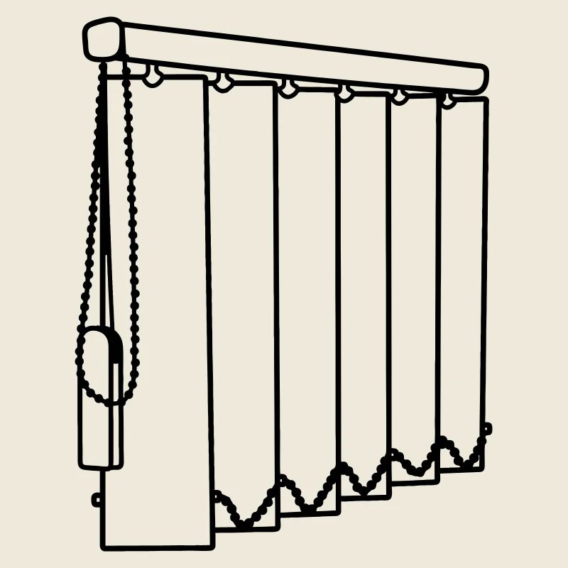 Lamellen-Fensterabdeckungen transparent